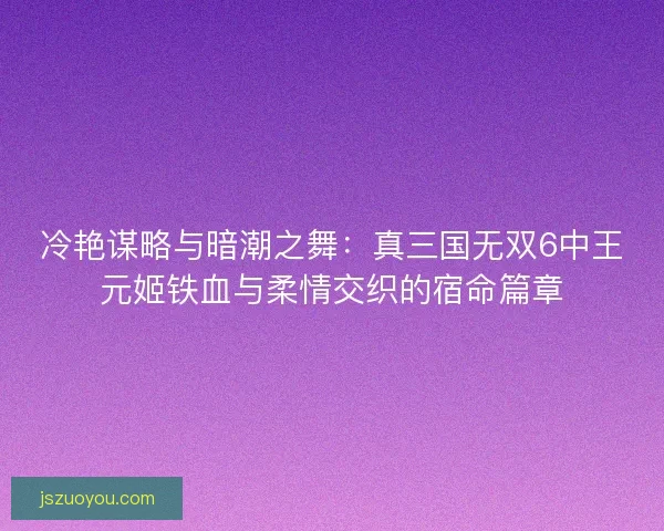冷艳谋略与暗潮之舞：真三国无双6中王元姬铁血与柔情交织的宿命篇章